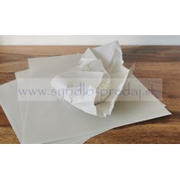 Voskovaný papier biely 50ks 25x25 cm